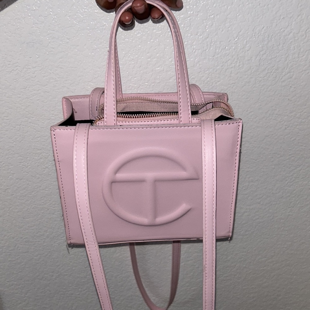 Small bubble gum pink Telfar purse